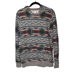 On the Byas Southwest print hoodie sweater men's medium